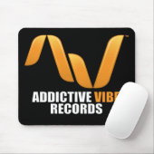 Schwarzes süchtig machendes Vibe-Platten mousepad (Mit Mouse)