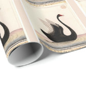 SCHWARZES SWAN ART WRAPPPAPIER GESCHENKPAPIER (Rolleneckpunkt)