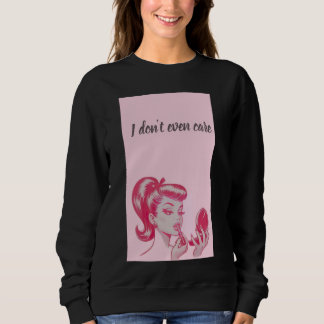 Schwarzes Sweatshirt für Frauen