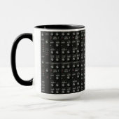 Schwarzes Synth stellen Tasse gegenüber (Links)