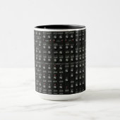 Schwarzes Synth stellen Tasse gegenüber (Zentrum)