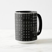 Schwarzes Synth stellen Tasse gegenüber (VorderseiteRechts)