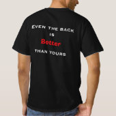 schwarzes T-Shirt (Rückseite)