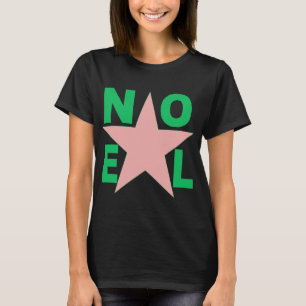 Schwarzes T-Shirt für Damen NOEL 7 STERNE 