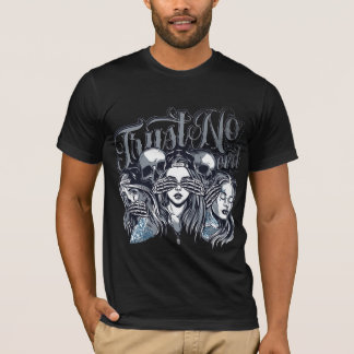 Schwarzes T-Shirt für Männer & Frauen | Premium-Ba
