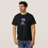 Schwarzes T-Shirt Glückszahl (Vorne ganz)