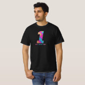 Schwarzes T-Shirt Glückszahl (Vorne ganz)