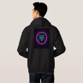 Schwarzes T-Shirt Hoodie (Schwarz voll)