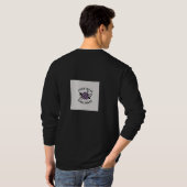 Schwarzes T-Shirt mit ästhetischem Design (Schwarz voll)