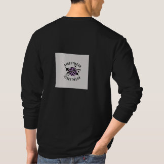 Schwarzes T-Shirt mit ästhetischem Design