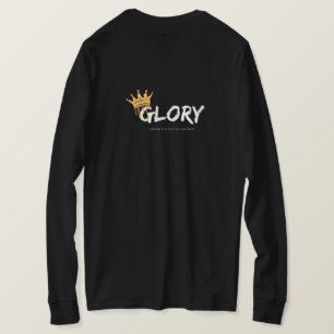 Schwarzes T-Shirt mit goldenem Design