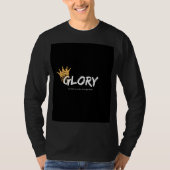 Schwarzes T-Shirt mit goldenem Design (Vorderseite)