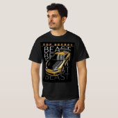 Schwarzes T-Shirt mit halben Ärmeln für Männer (Vorne ganz)