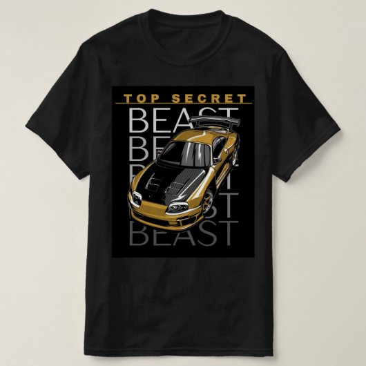 Schwarzes T-Shirt mit halben Ärmeln für Männer (Design vorne)