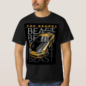 Schwarzes T-Shirt mit halben Ärmeln für Männer (Vorderseite)