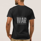 Schwarzes T-Shirt mit halben Ärmeln und Design (Rückseite)