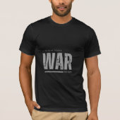 Schwarzes T-Shirt mit halben Ärmeln und Design (Vorderseite)