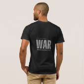 Schwarzes T-Shirt mit halben Ärmeln und Design (Schwarz voll)