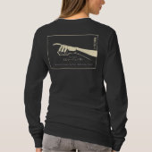Schwarzes T-Shirt mit langem Arm/AOT (Rückseite)
