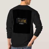 Schwarzes T-Shirt mit langen Ärmeln (Rückseite)