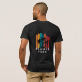 Schwarzes T-Shirt mit Sommerdesign (Schwarz voll)