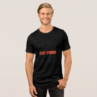 Schwarzes T-Shirt  Tri-Blend Shirt