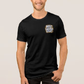 Schwarzes T-Shirt Tri-Blend Shirt (Vorderseite)