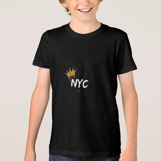 schwarzes T-Shirt. Tri-Blend Shirt (Vorderseite)