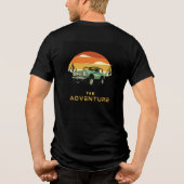 Schwarzes T-Shirt Tri-Blend Shirt (Rückseite)