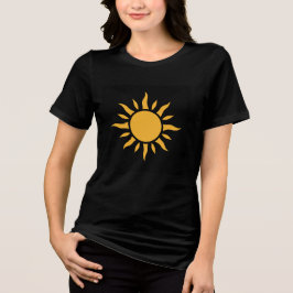 schwarzes T-Shirt Tri-Blend Shirt