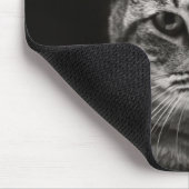 Schwarzes Tabby-Kätzchen Mousepad (Ecke)