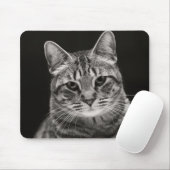 Schwarzes Tabby-Kätzchen Mousepad (Mit Mouse)