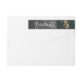 Schwarzes Tafel-Absolvent-Typografie-Foto