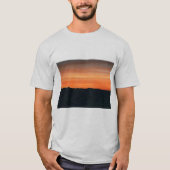 Schwarzes Tank Top mit Sonnenuntergang (Vorderseite)
