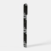 Schwarzes Tarnmuster iPhone 15 Hülle (Rechte Seite)