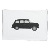 Schwarzes Taxi Londons Kissenbezug (Rückseite)