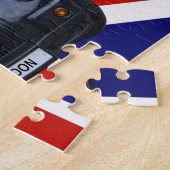 Schwarzes Taxi Londons Puzzle (Seite)