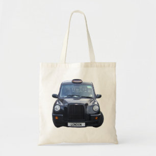 Schwarzes Taxi Londons Tragetasche