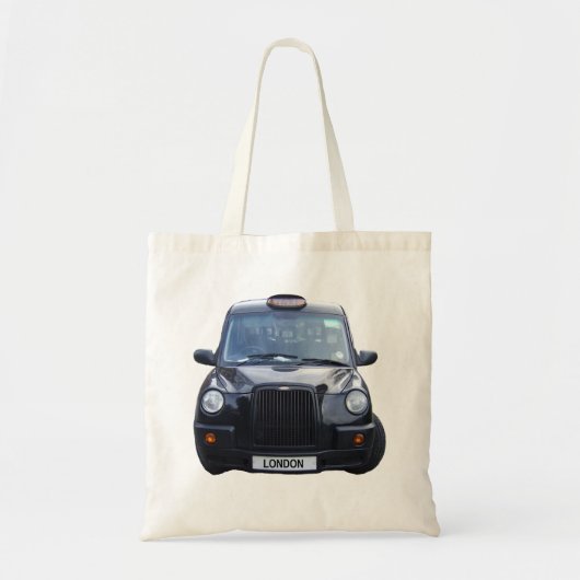 Schwarzes Taxi Londons Tragetasche (Vorne)