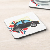 Schwarzes Taxi Untersetzer (Linke Seite)