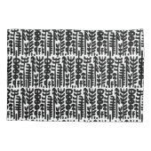 Schwarzes Tinten-Anschlag-Baum-Muster Kissenbezug (Rückseite-Links)