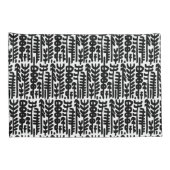 Schwarzes Tinten-Anschlag-Baum-Muster Kissenbezug (Rückseite-Rechts)