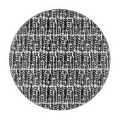 Schwarzes Tinten-Anschlag-Baum-Muster Schneidebrett (Vorderseite)