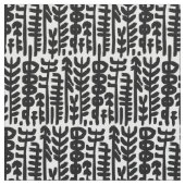Schwarzes Tinten-Anschlag-Baum-Muster Stoff (Nahaufnahme)