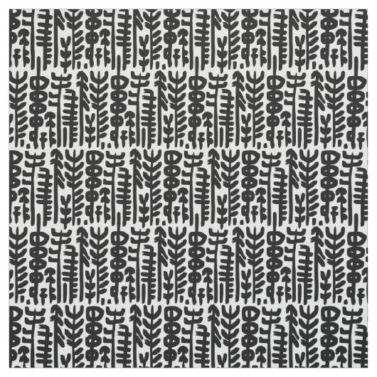 Schwarzes Tinten-Anschlag-Baum-Muster Stoff (Muster)