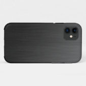 Schwarzes Titan Case-Mate iPhone Hülle (Rückseite (Horizontal))