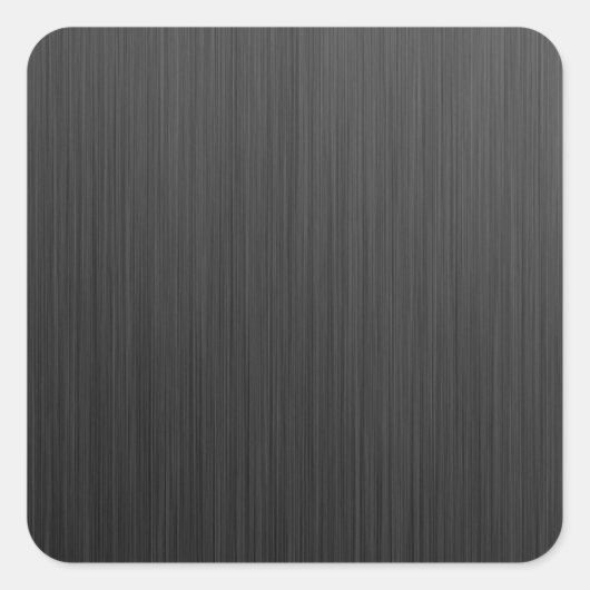 Schwarzes Titanium Quadratischer Aufkleber (Vorderseite)
