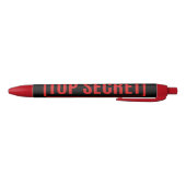 Schwarzes Top Secret Kugelschreiber (Unterseite)