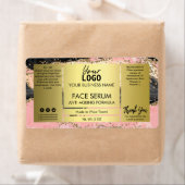 Schwarzes Tor mit goldenem Glitzer-Gesichtsserie (Insitu)