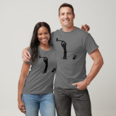 schwarzes totes Häschen - Holzfäller T-Shirt (Unisex)